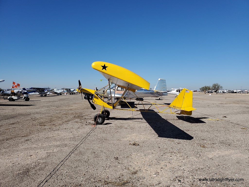 TEAM Airbike ultralight, 1800 mile plus trek to and from Buckeye Arizona.